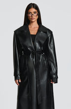 Amber Trench Coat - Black