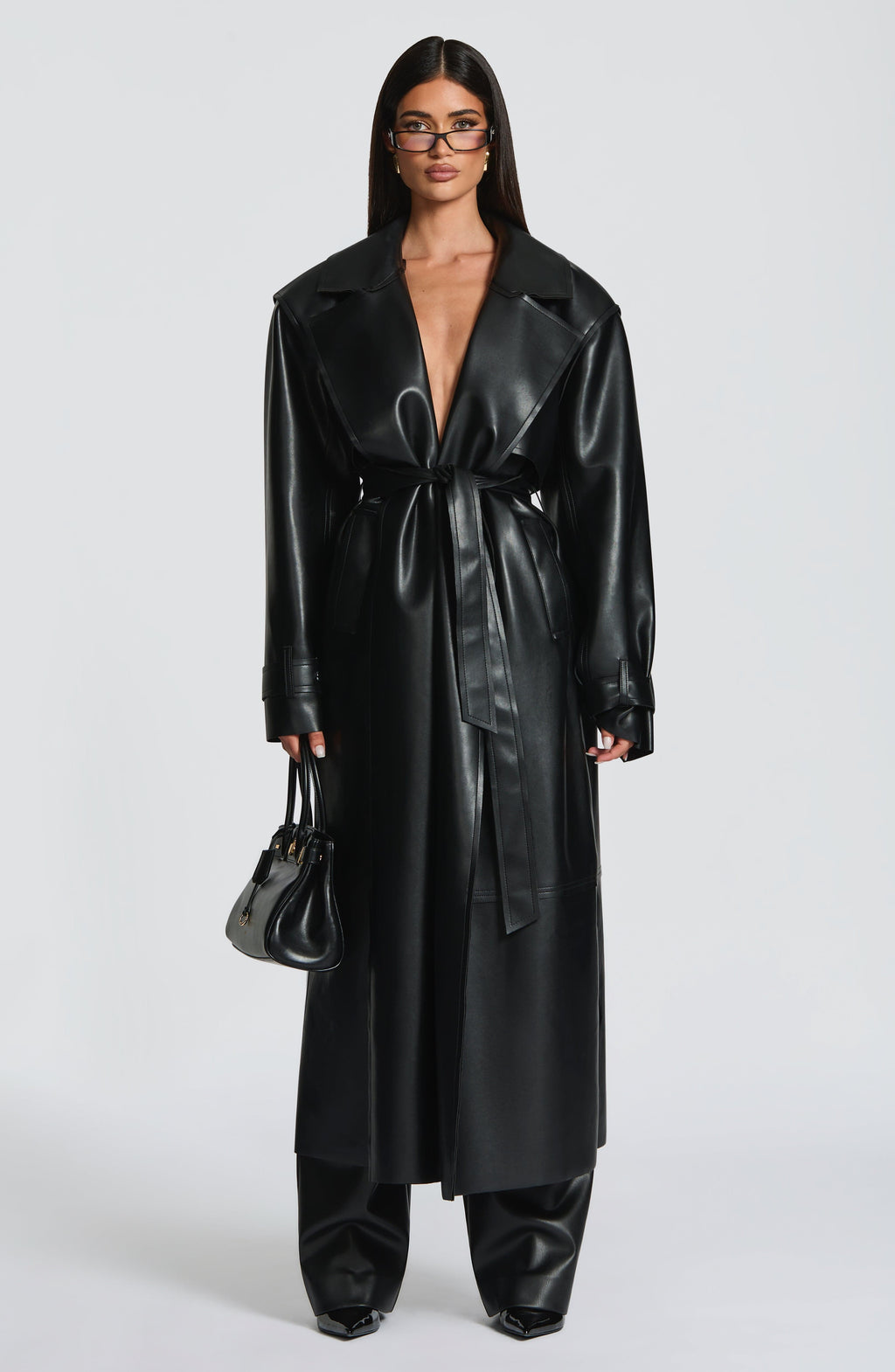 Amber Trench Coat - Black