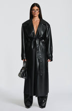 Amber Trench Coat - Black