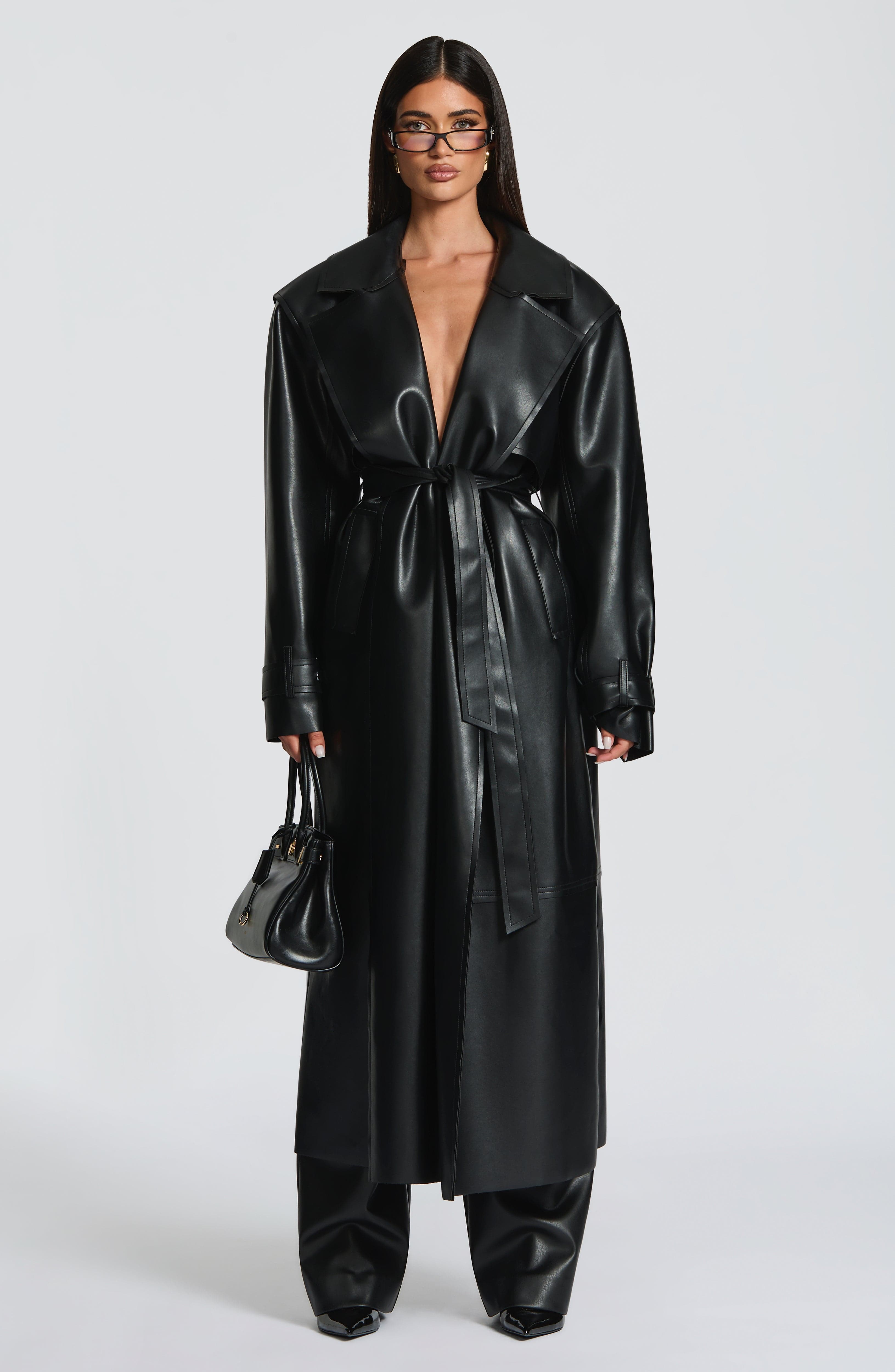 Amber Trench Coat - Black