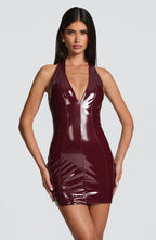 Olivia Mini Dress - Cherry Lacquer
