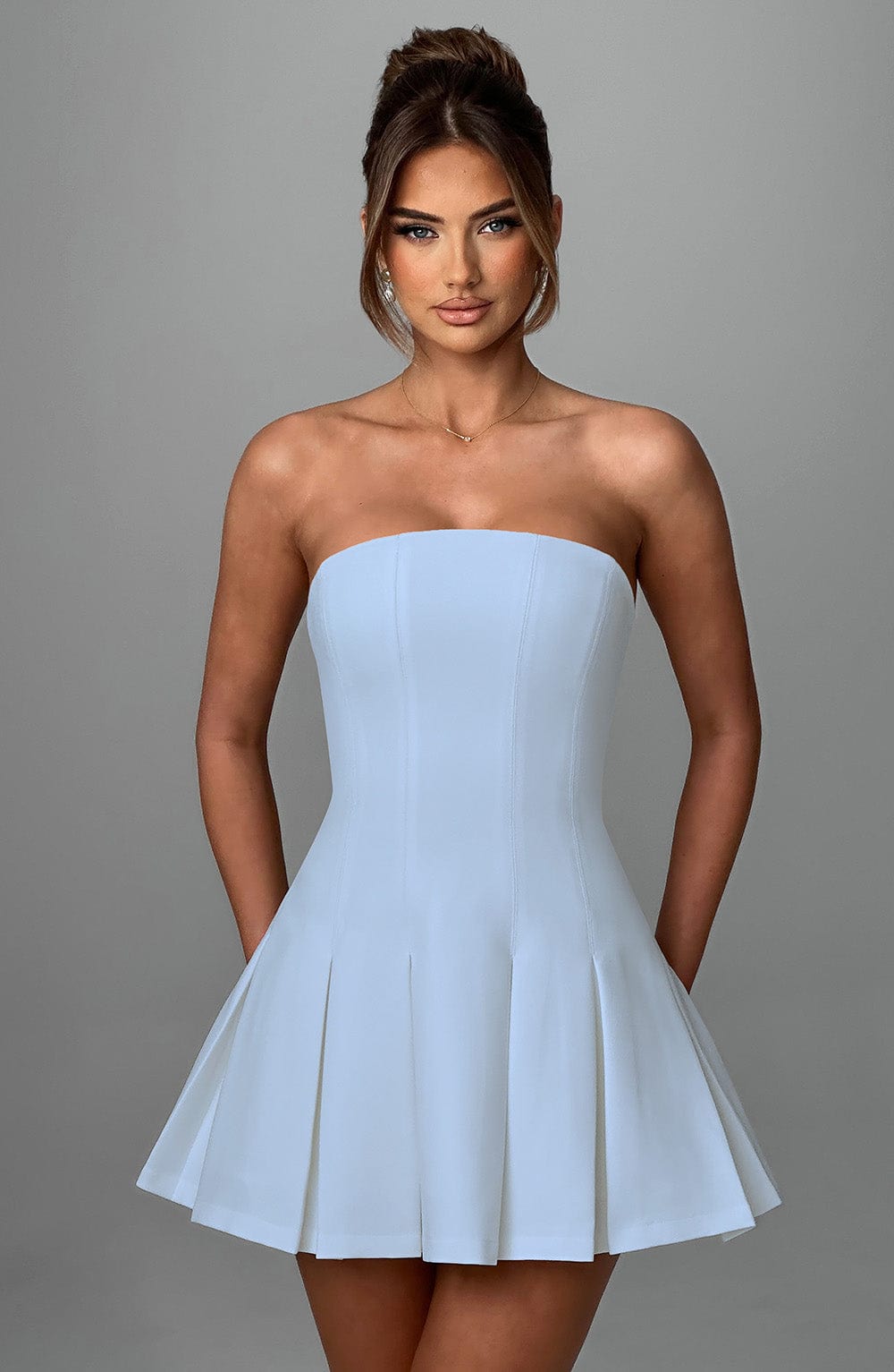 Emma Mini Dress - Blue