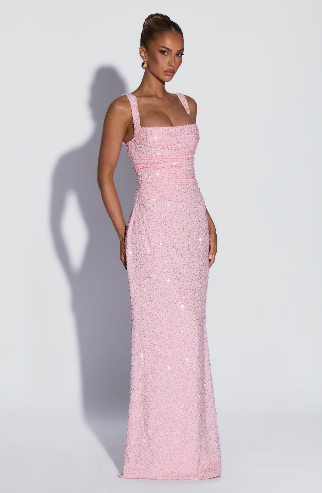 Simone Maxi Dress - Blush Sparkle