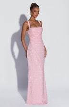 Simone Maxi Dress - Blush Sparkle
