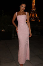Simone Maxi Dress - Blush Sparkle