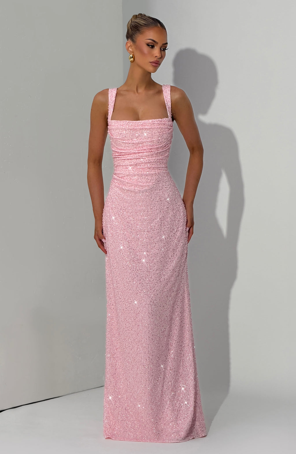 Simone Maxi Dress - Blush Sparkle