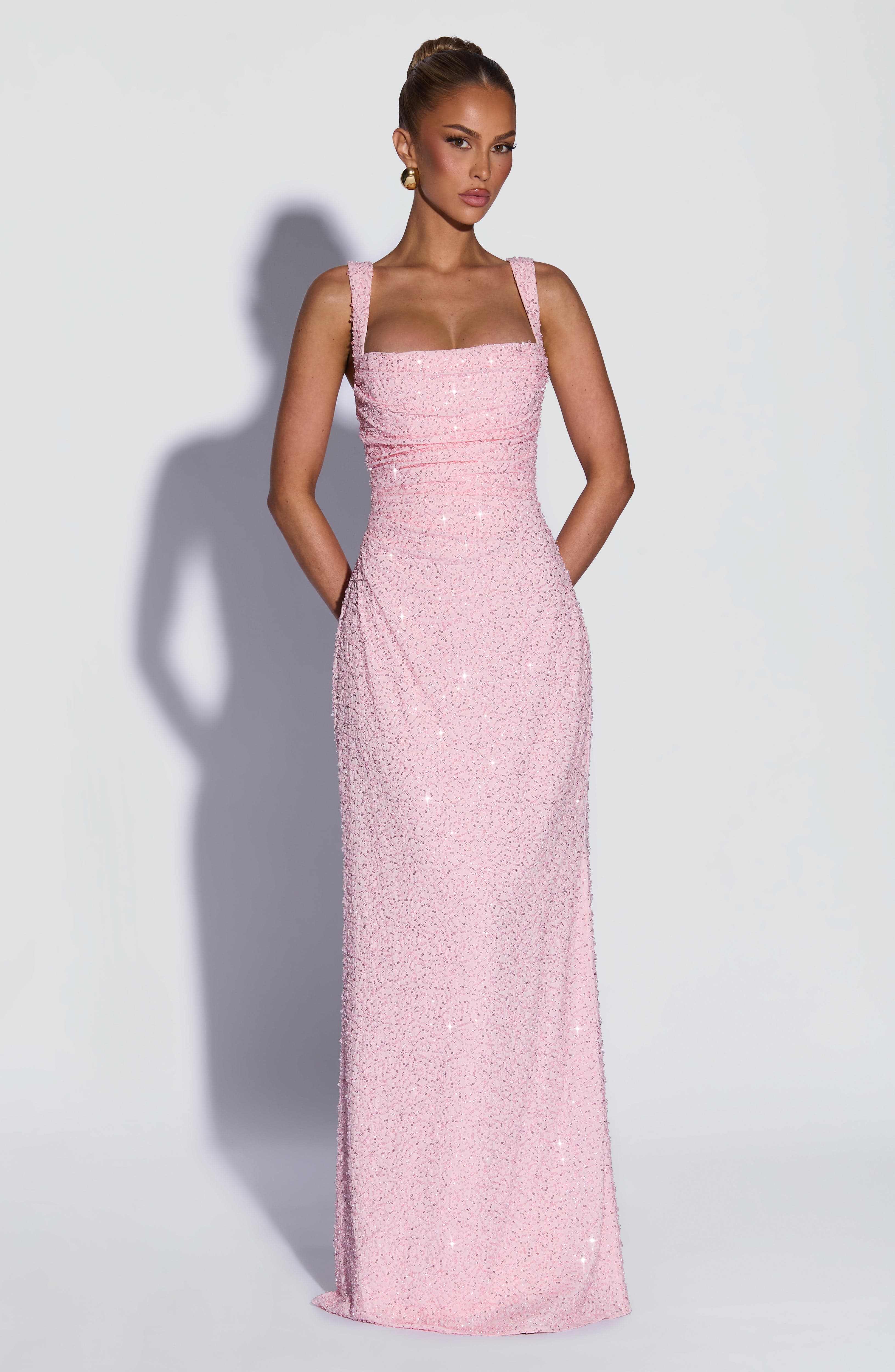 Simone Maxi Dress - Blush Sparkle