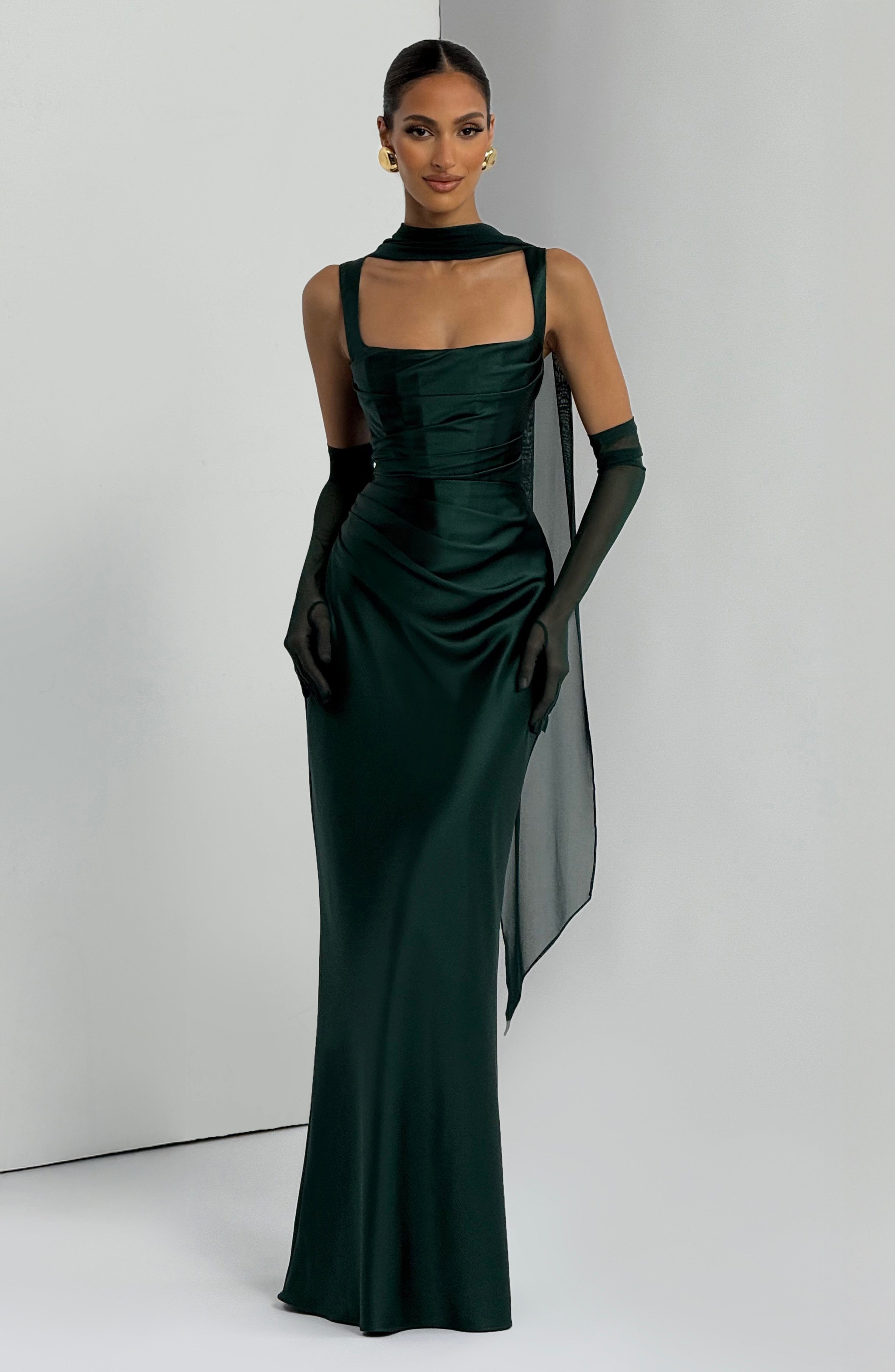 Simone Maxi Dress - Emerald