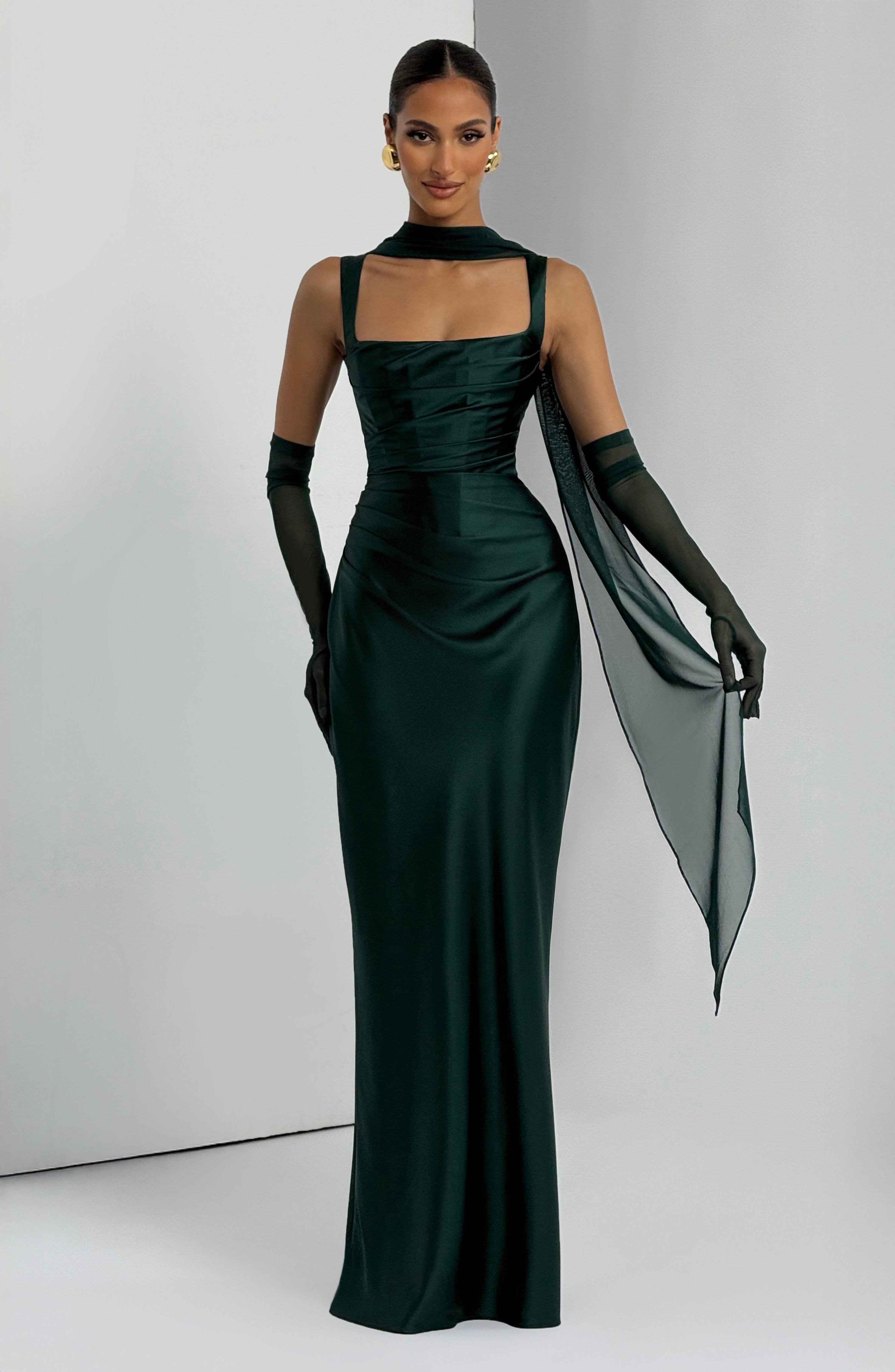 Simone Maxi Dress - Emerald