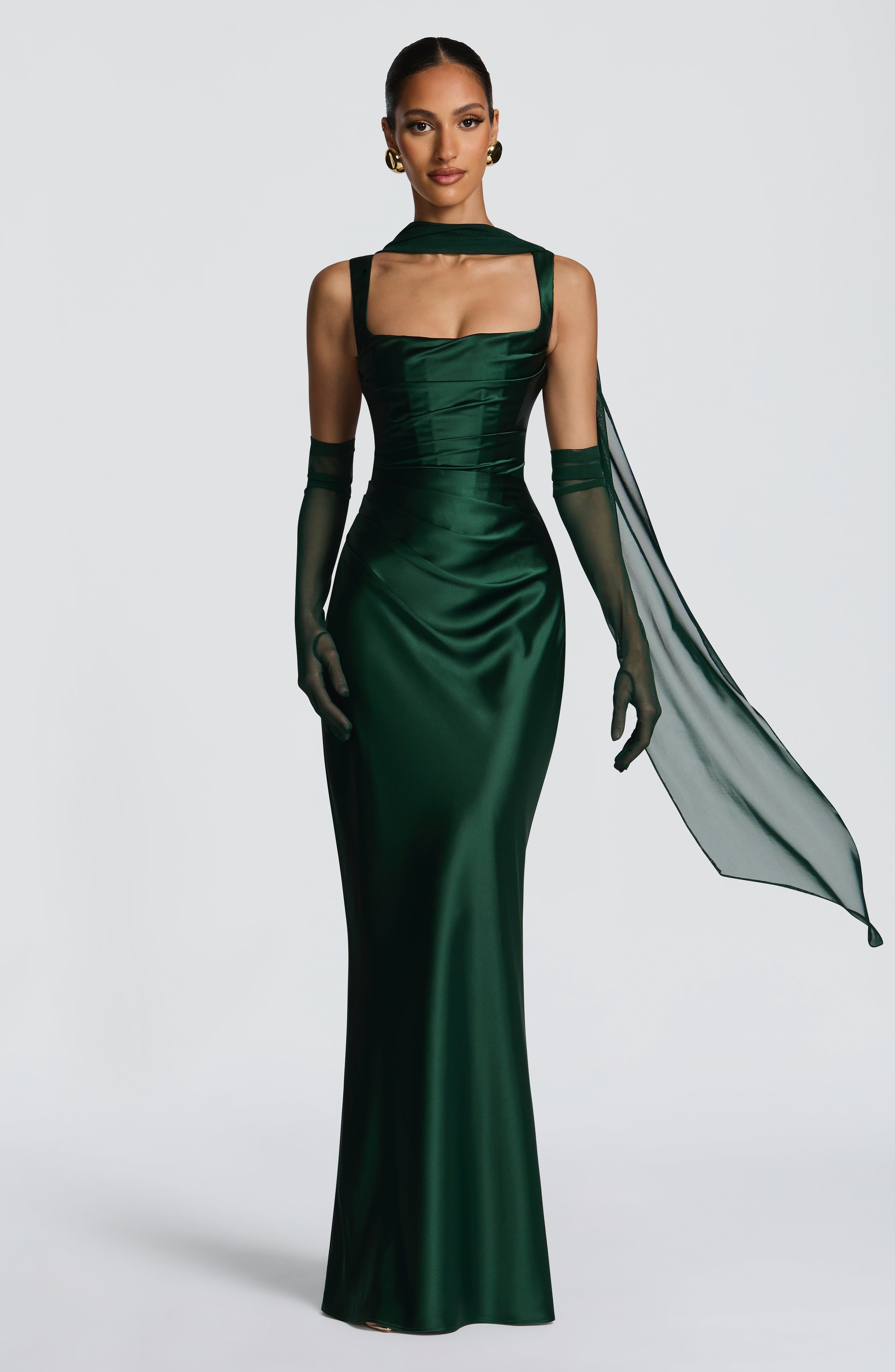 Simone Maxi Dress - Emerald