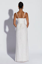 Simone Maxi Dress - Ivory Sparkle