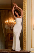 Simone Maxi Dress - Ivory Sparkle