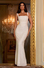 Simone Maxi Dress - Ivory Sparkle