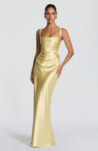 Simone Maxi Dress - Lemon