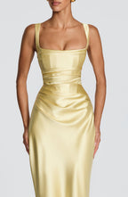 Simone Maxi Dress - Lemon