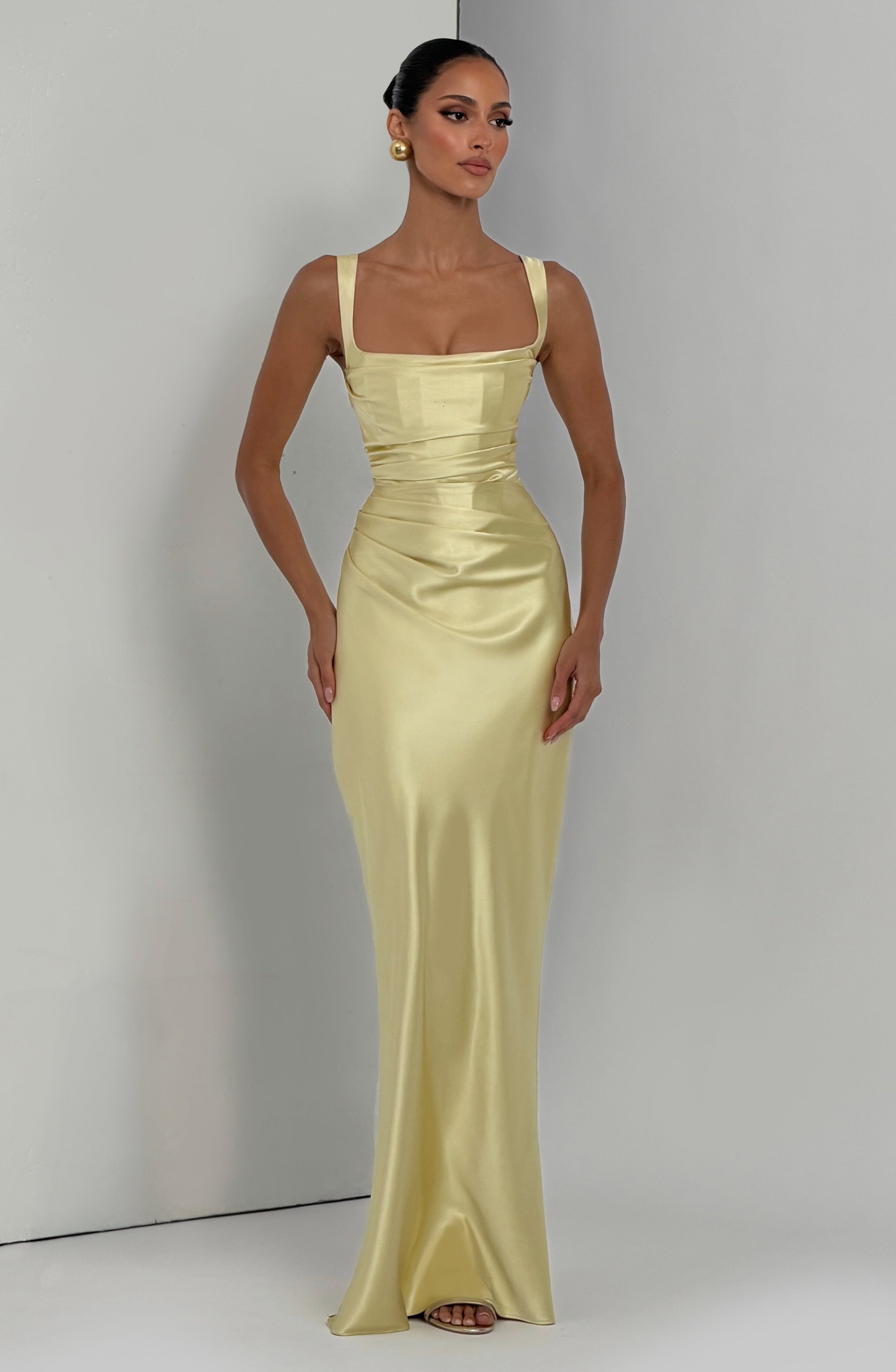 Simone Maxi Dress - Lemon