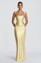 Simone Maxi Dress - Lemon