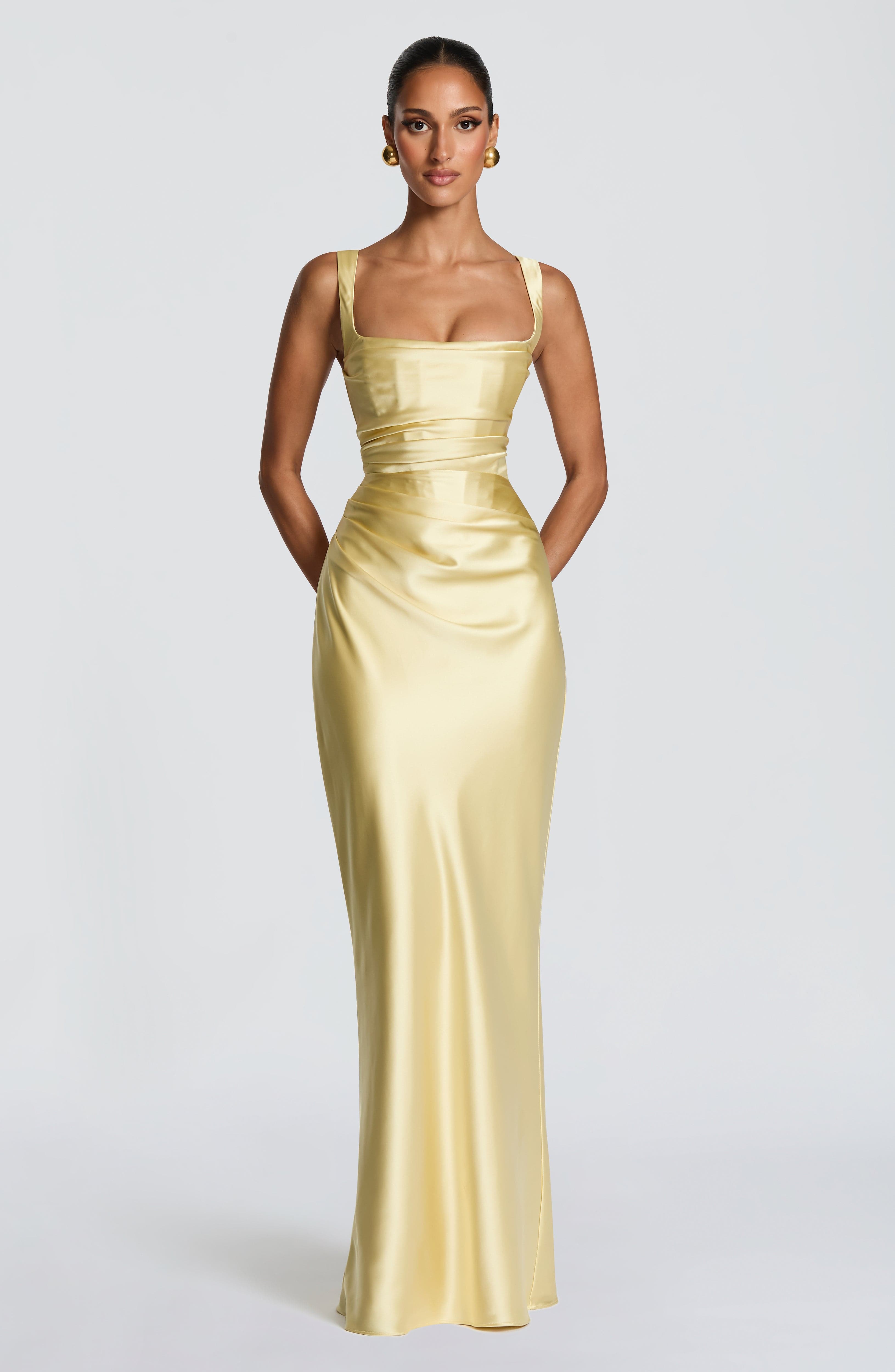 Simone Maxi Dress - Lemon