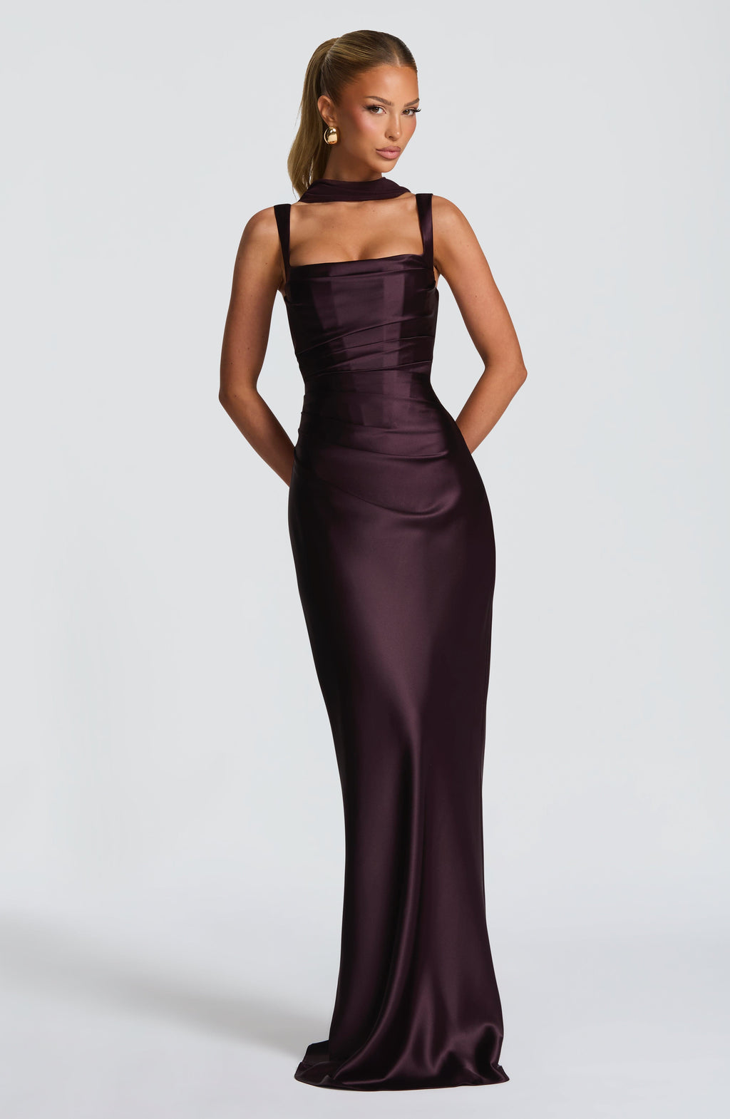 Simone Maxi Dress - Plum