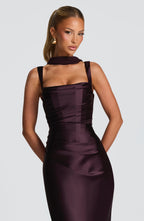 Simone Maxi Dress - Plum