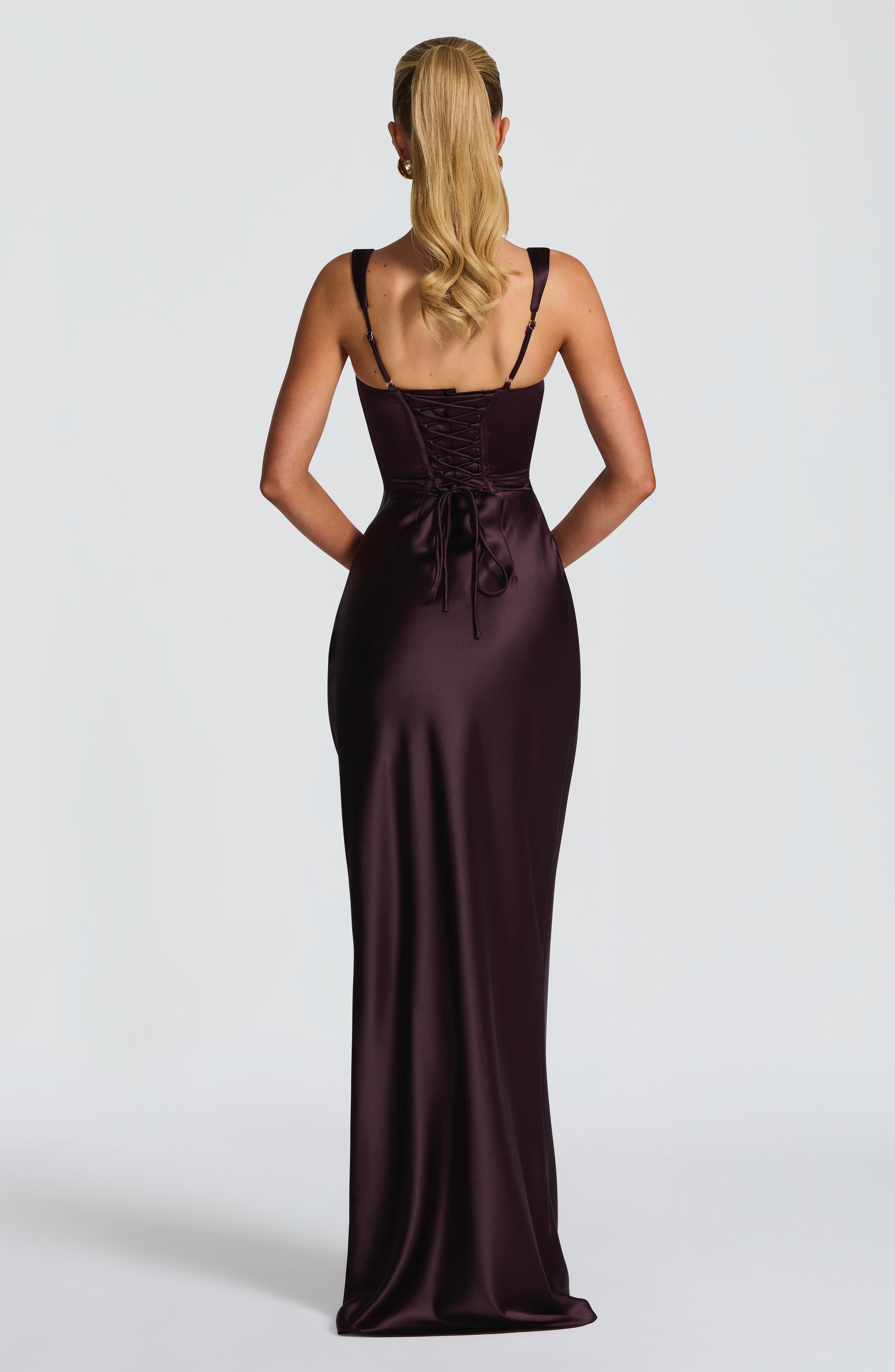 Simone Maxi Dress - Plum