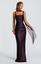 Simone Maxi Dress - Plum