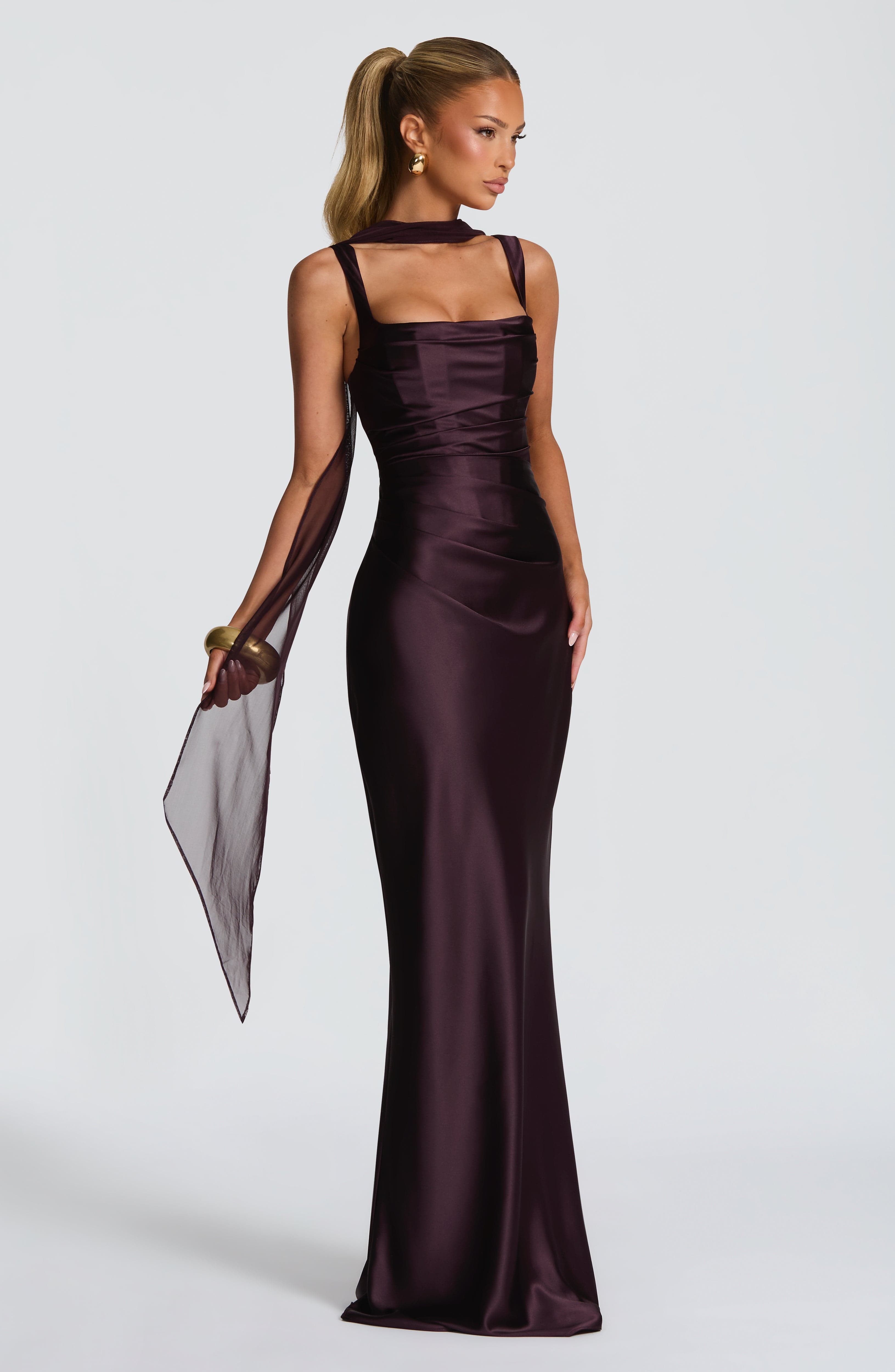 Simone Maxi Dress - Plum