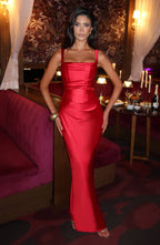 Simone Maxi Dress - Red