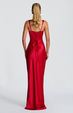 Simone Maxi Dress - Red