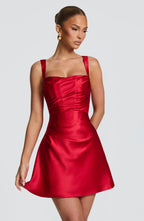 Isla Mini Dress - Red