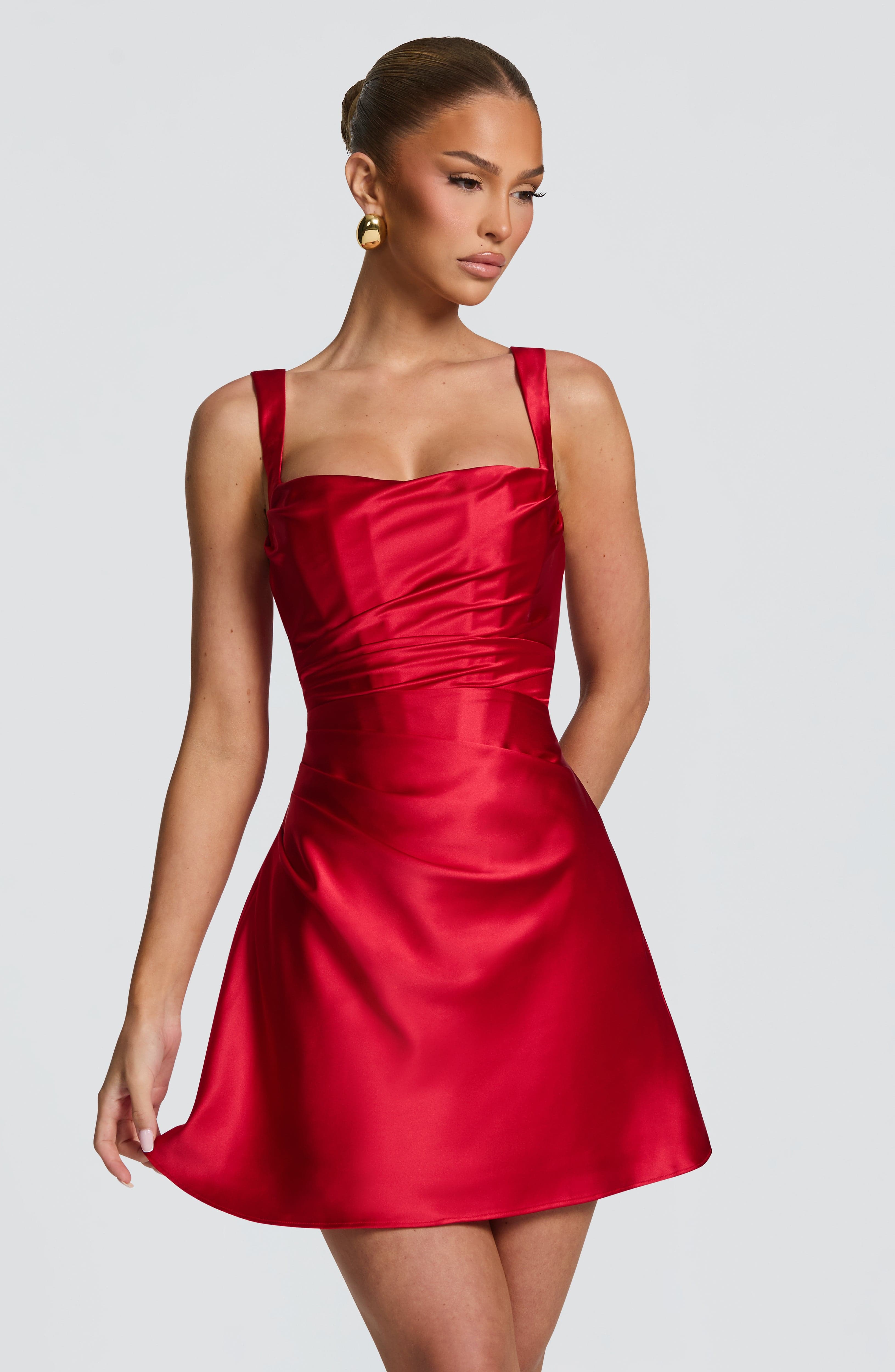 Isla Mini Dress - Red