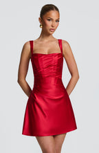 Isla Mini Dress - Red