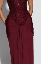 Gemma Maxi Dress - Burgundy