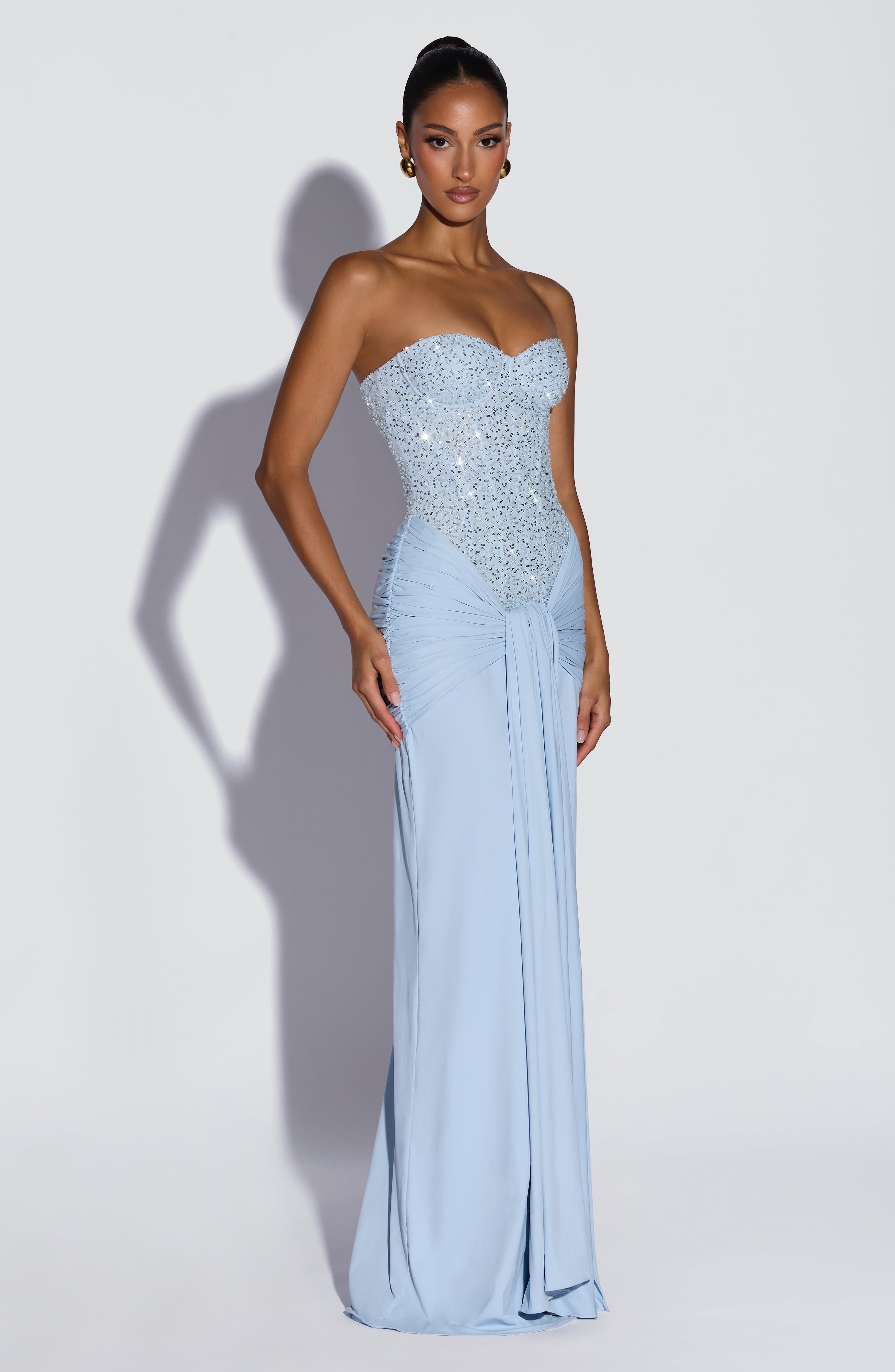 Nina Maxi Dress - Glacier Blue