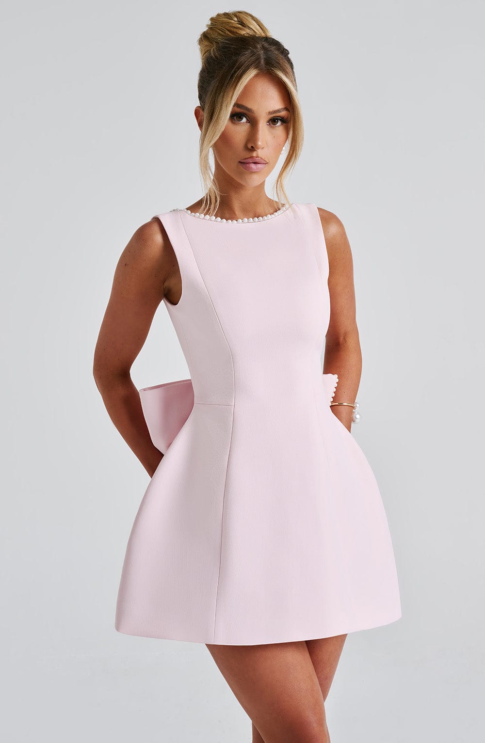 Natalie Mini Dress - Blush
