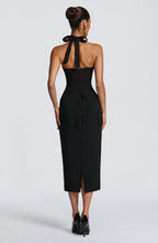 Freya Midi Dress - Black