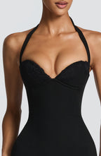 Freya Midi Dress - Black