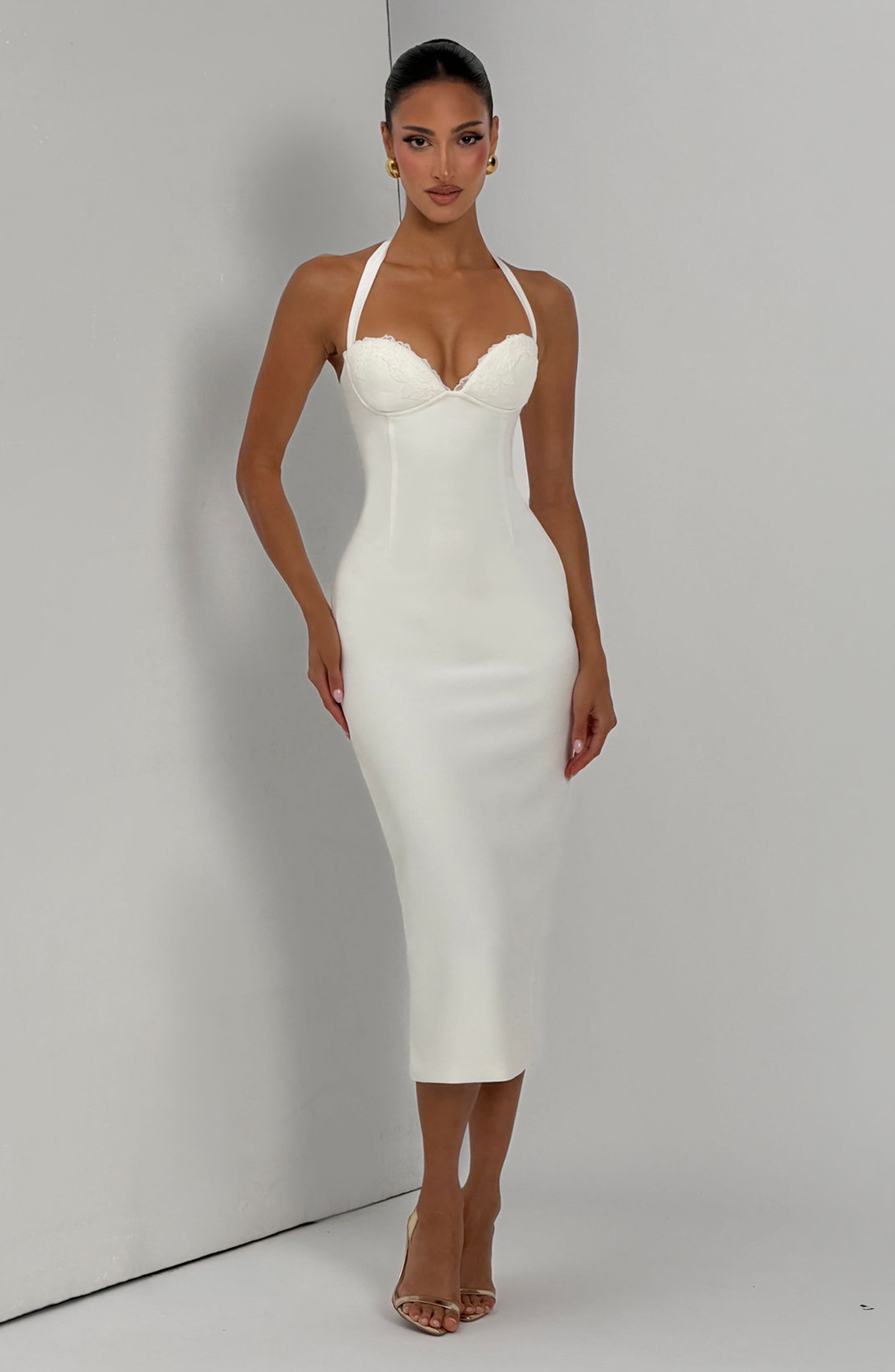 Freya Midi Dress - Ivory