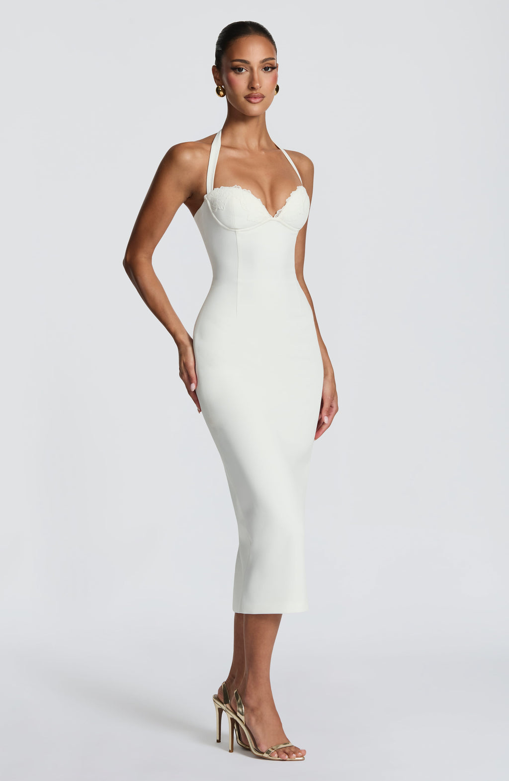 Freya Midi Dress - Ivory