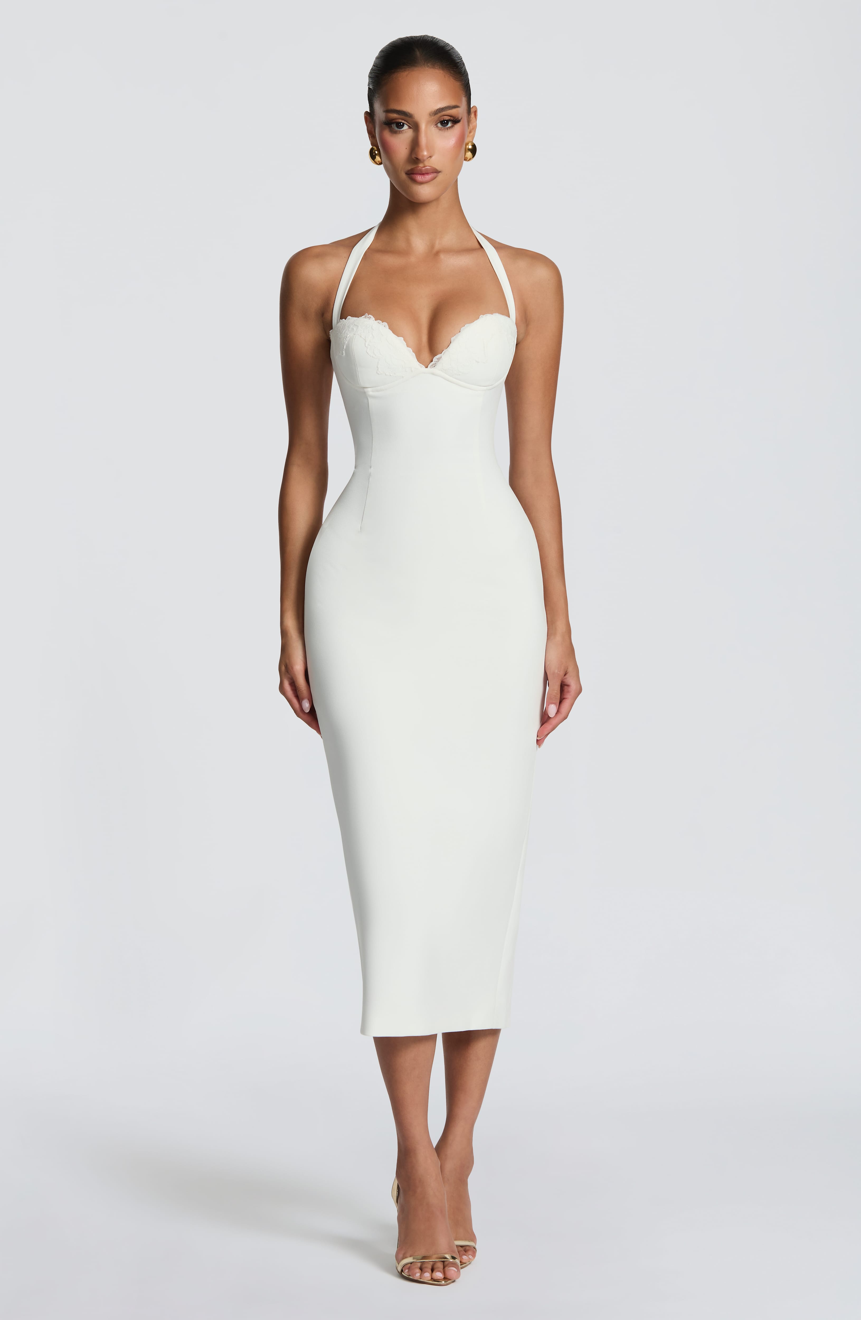 Freya Midi Dress - Ivory