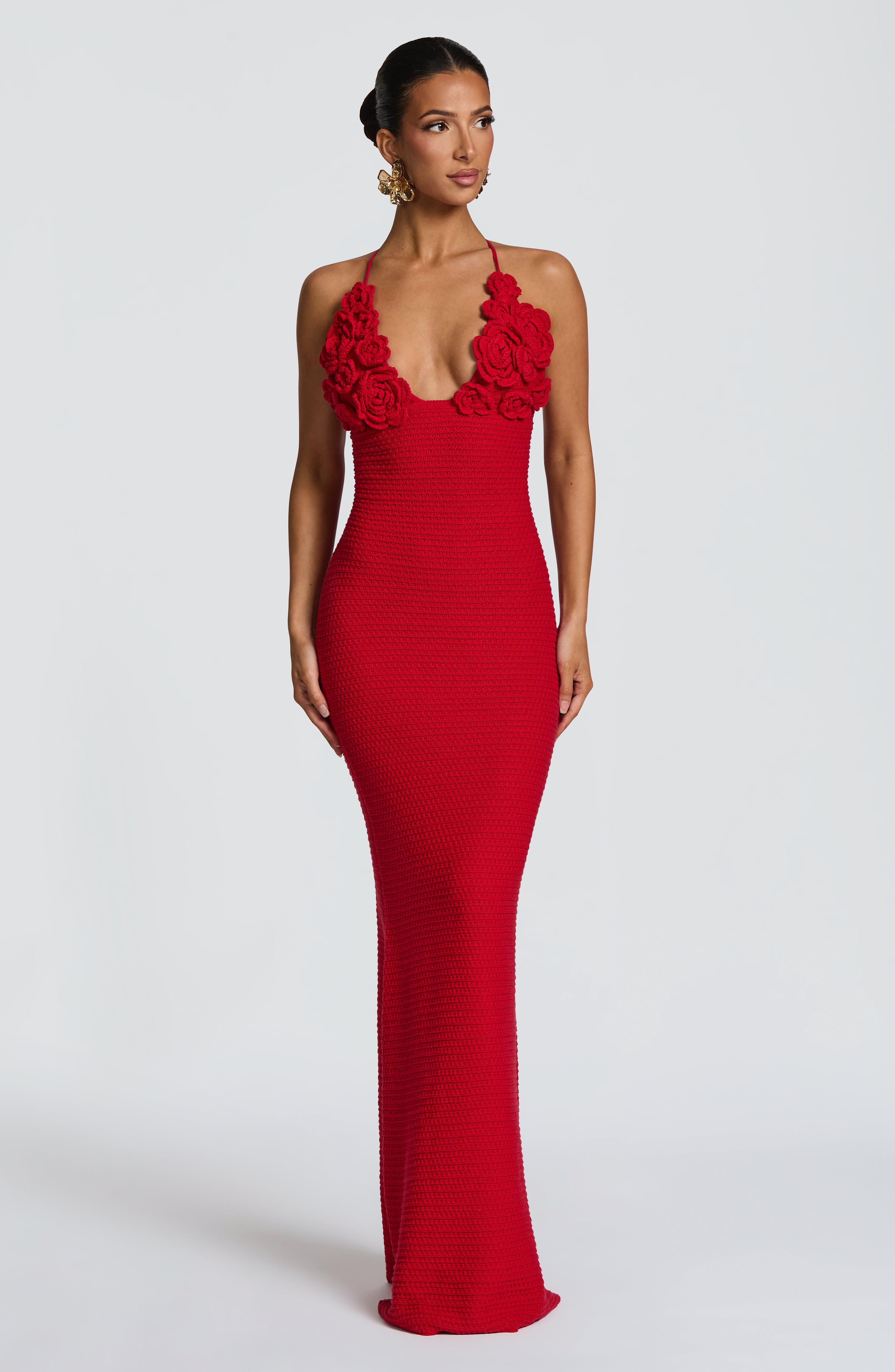 Violet Maxi Dress - Red