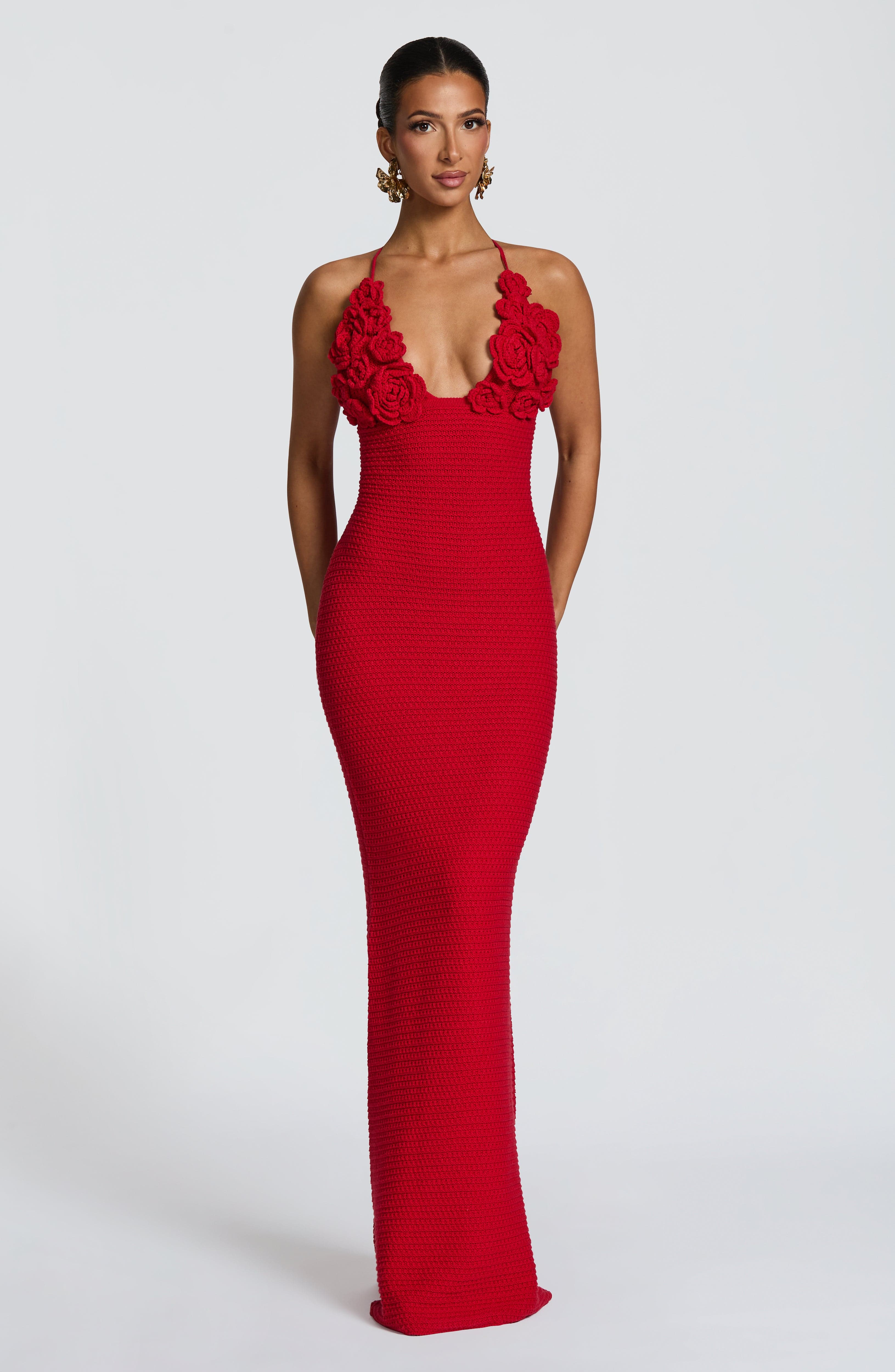Violet Maxi Dress - Red