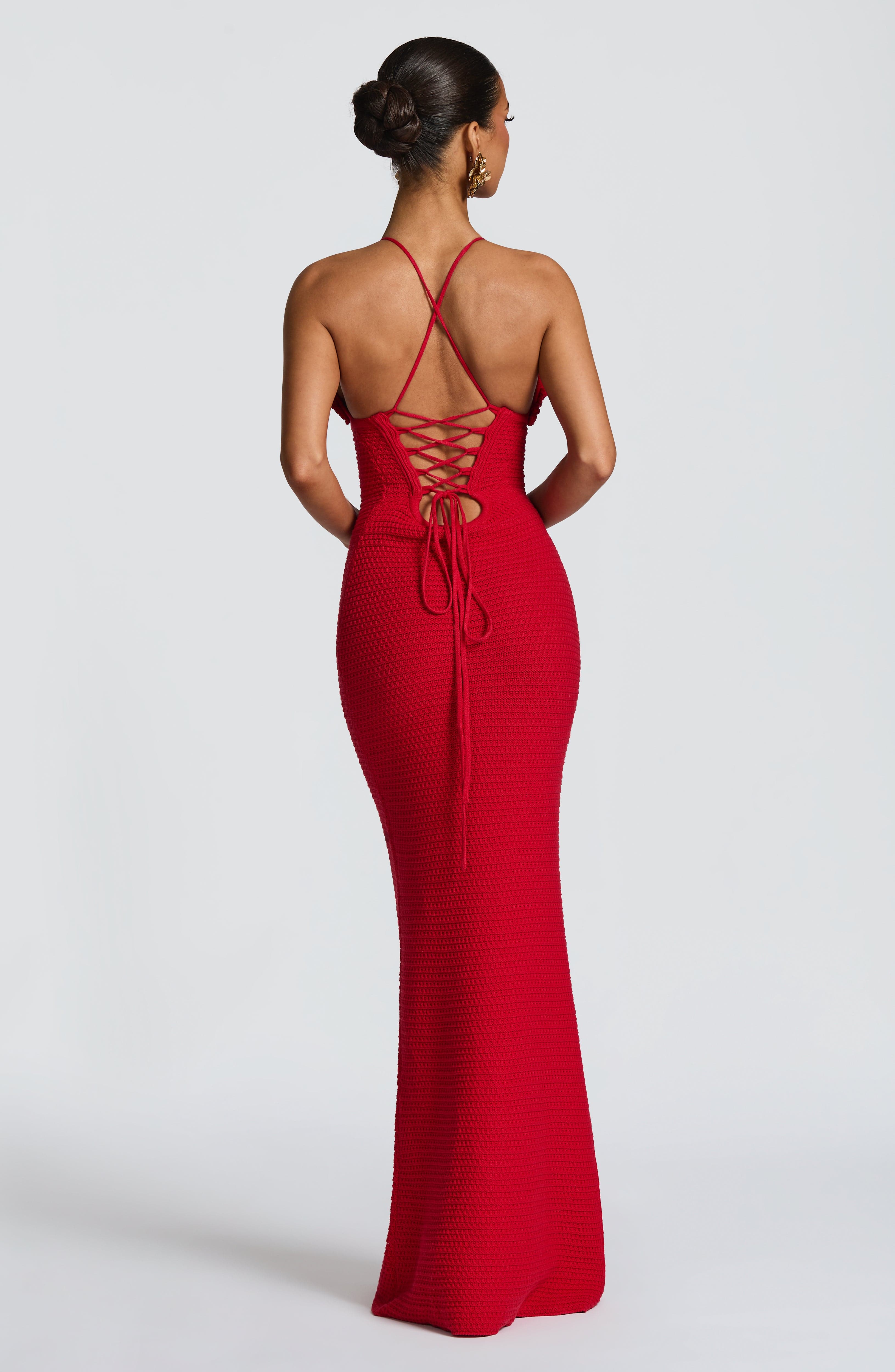 Violet Maxi Dress - Red