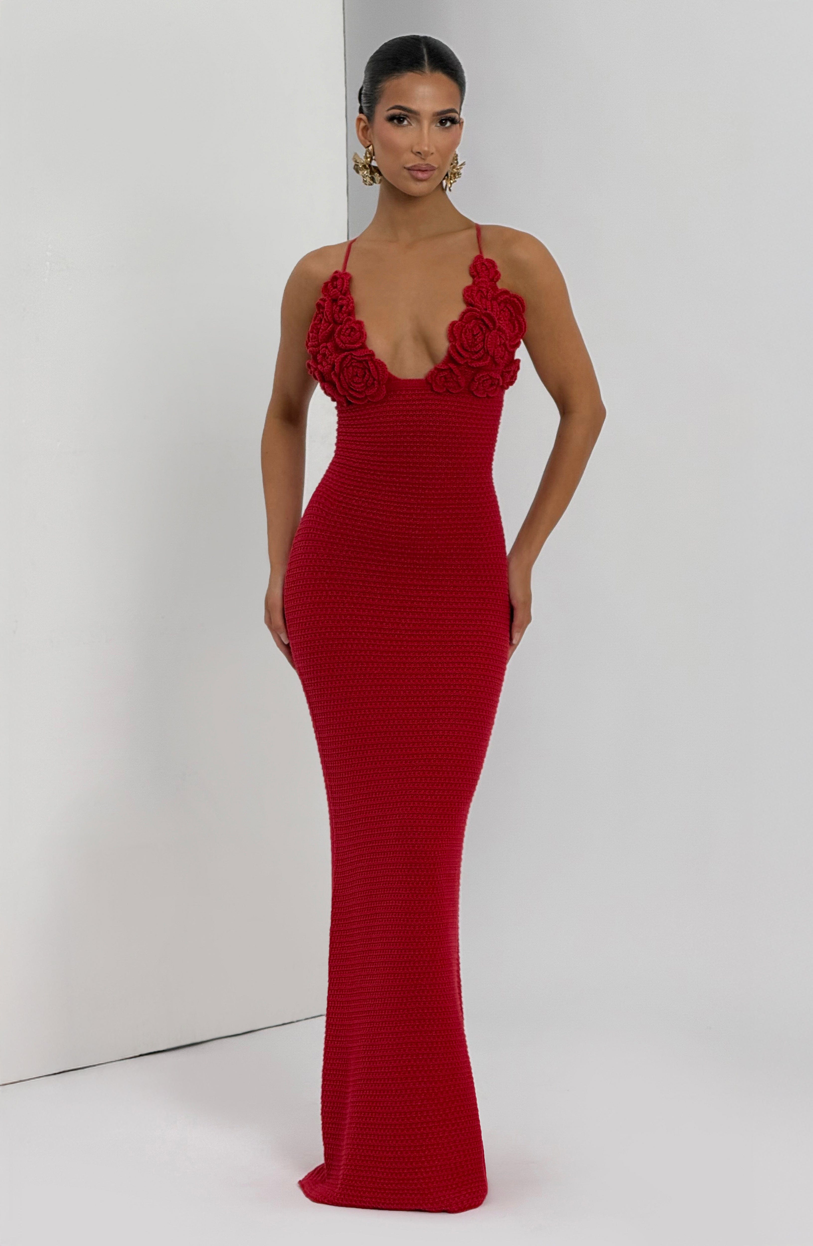 Violet Maxi Dress - Red