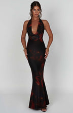 Daisy Maxi Dress - Fire Print