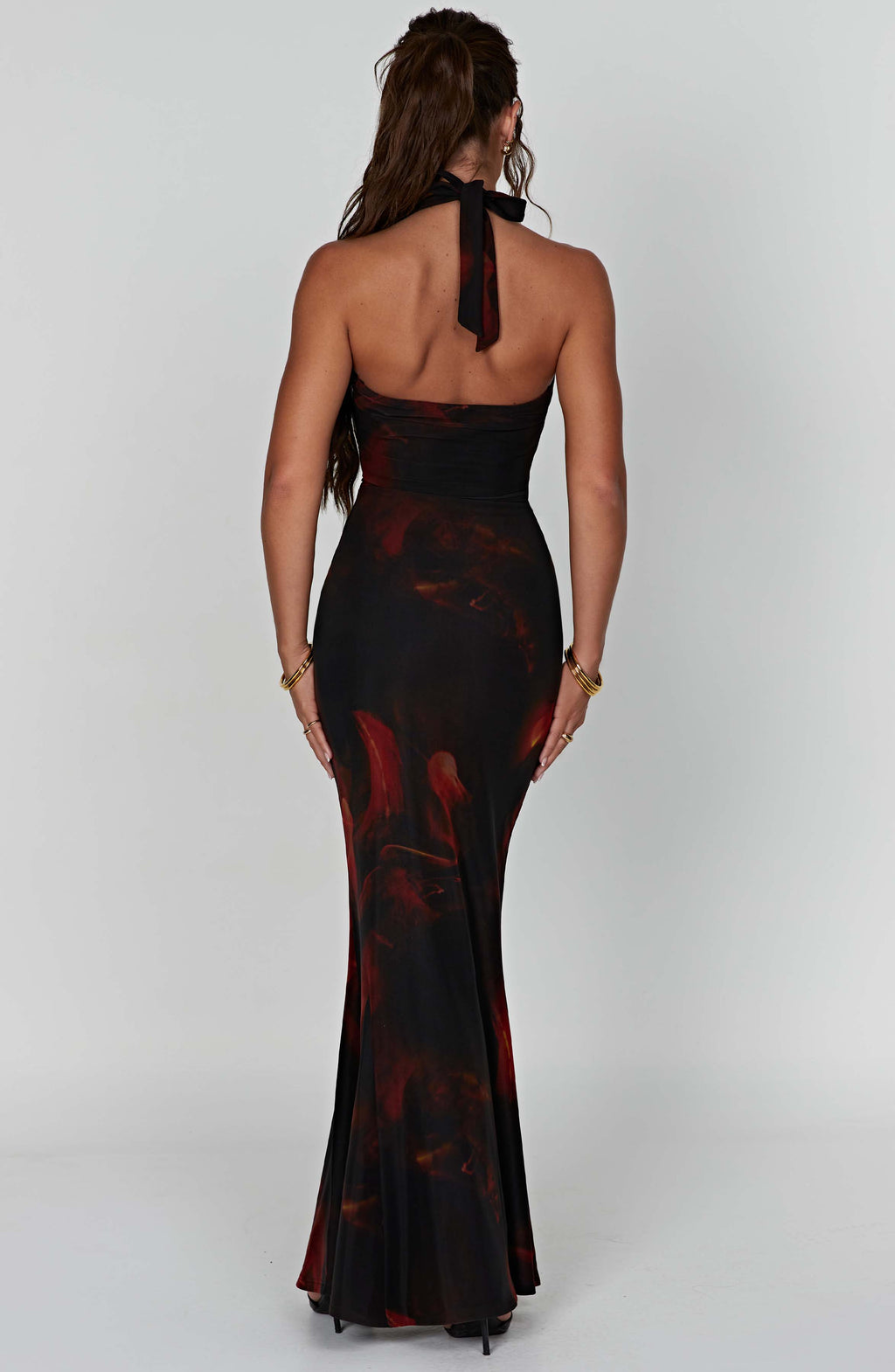 Daisy Maxi Dress - Fire Print