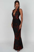 Daisy Maxi Dress - Fire Print