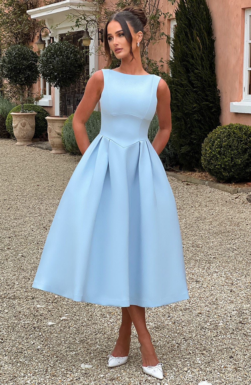 Chloe Midi Dress - Blue