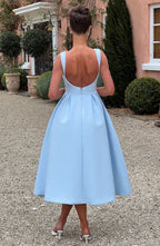 Chloe Midi Dress - Blue