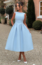 Chloe Midi Dress - Blue